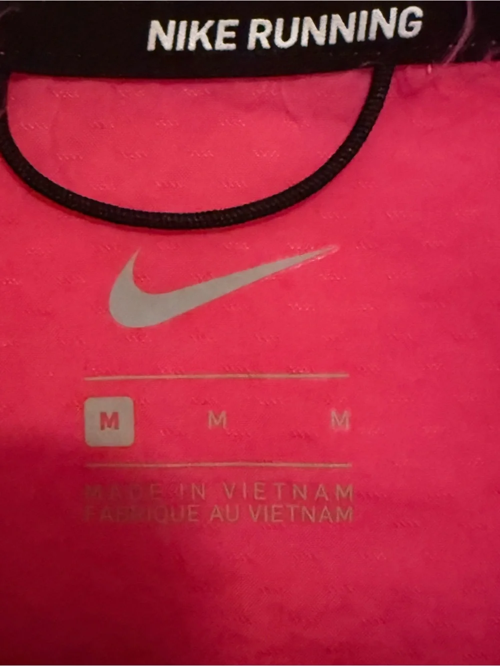 Nike Hot Pink Half-Zip Windbreaker with White/Pink Swoosh